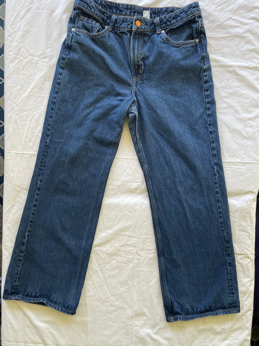 Divided Women's Wide-Leg Dark Blue Denim Jeans